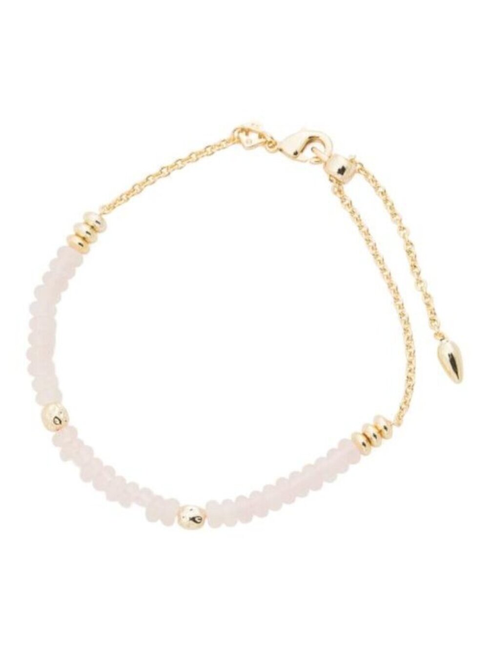KENDRA SCOTT Gold Rose Quartz Deliah Chain Bracelet